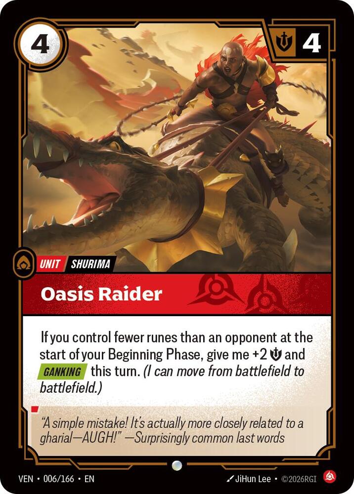 Oasis Raider 006/166 (Vendetta) 