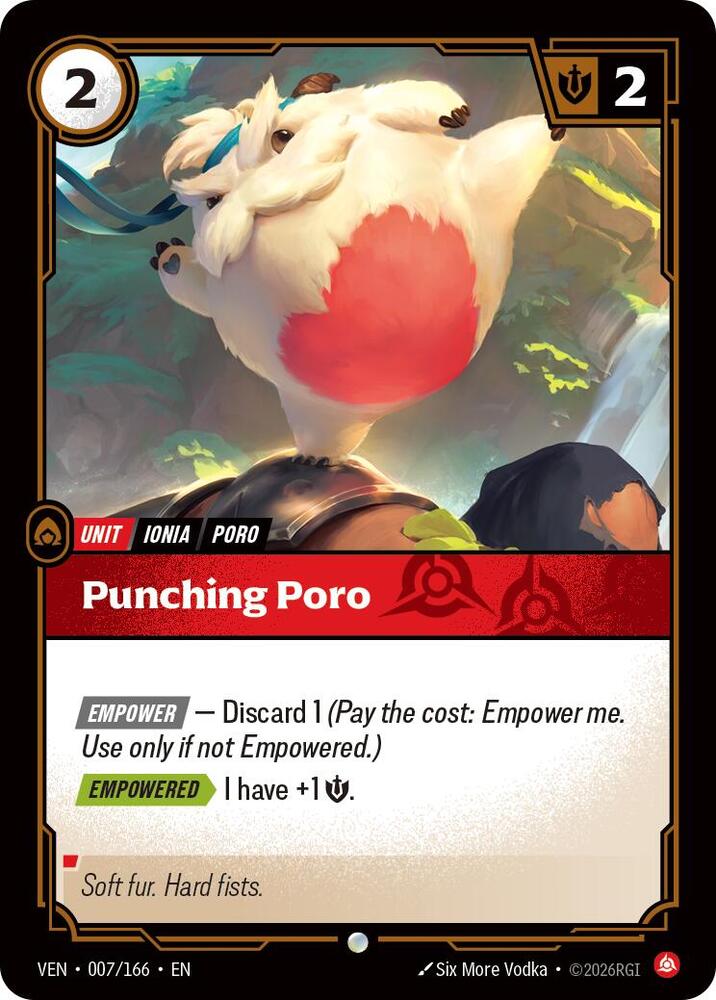 Punching Poro 007/166 (Vendetta) 