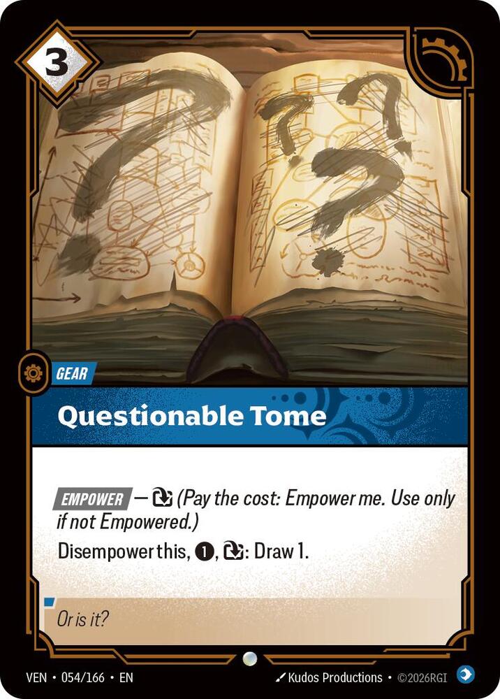Questionable Tome 054/166 (Vendetta) 