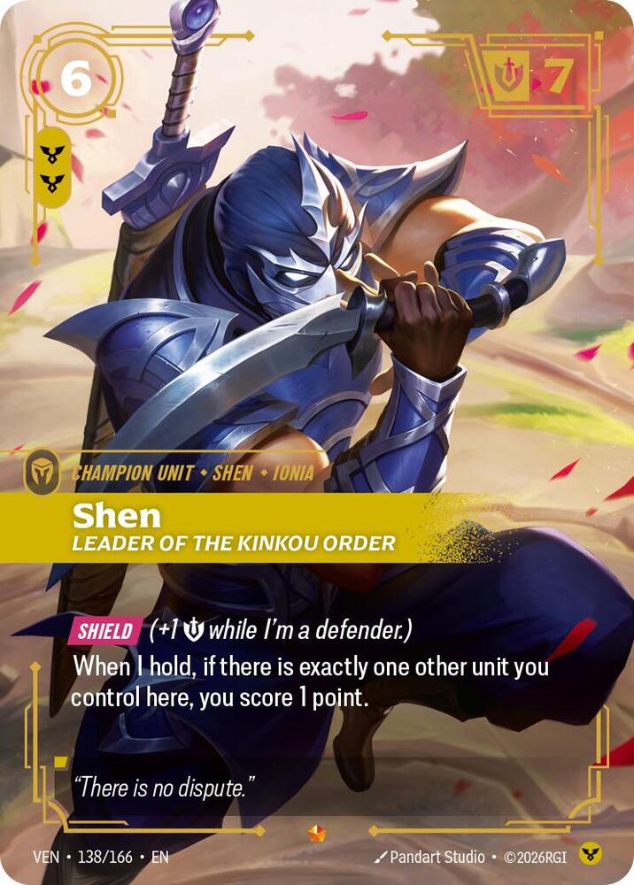 Shen - Leader of the Kinkou Order 138/166 (Vendetta)  - Foil