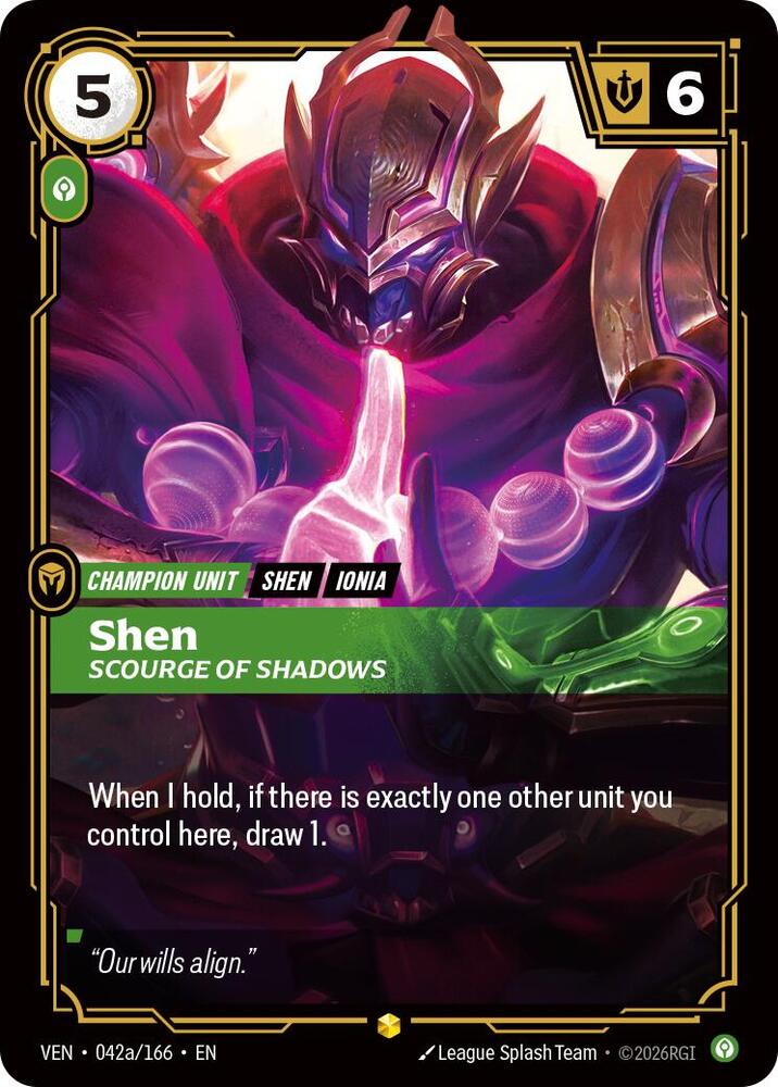Shen - Scourge of Shadows 042a/166 (Vendetta)  - Foil
