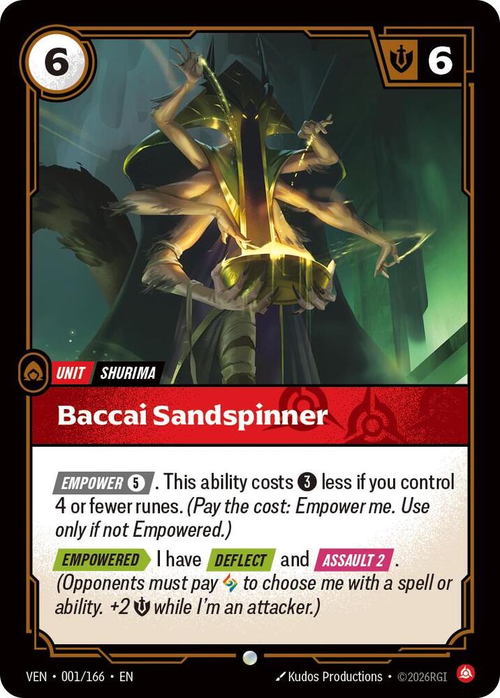 Baccai Sandspinner 001/166 (Vendetta) 