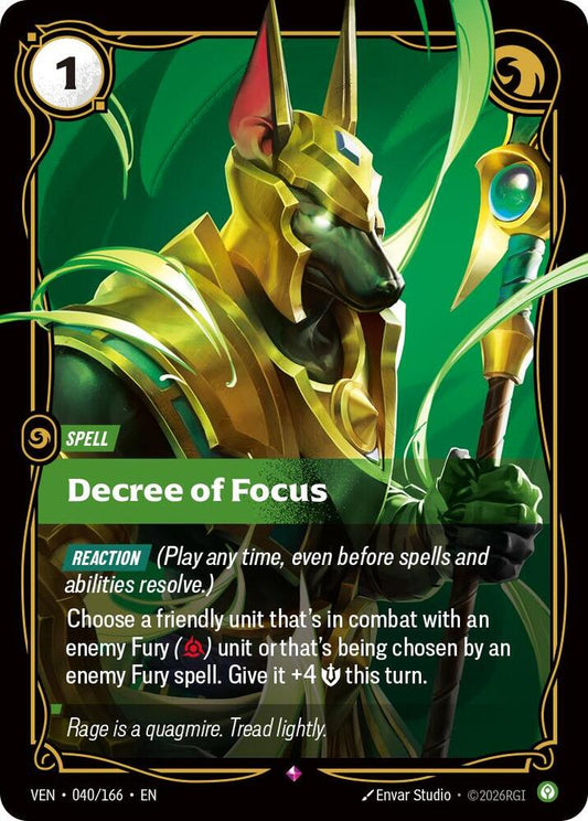 Decree of Focus 040/166 (Vendetta)  - Foil