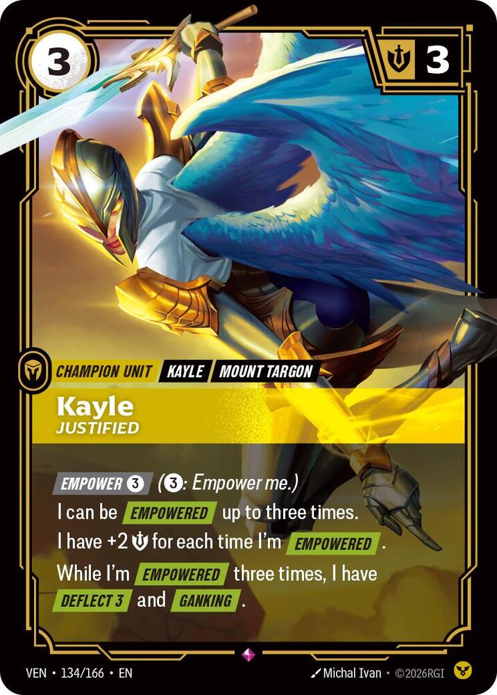 Kayle - Justified 134/166 (Vendetta)  - Foil
