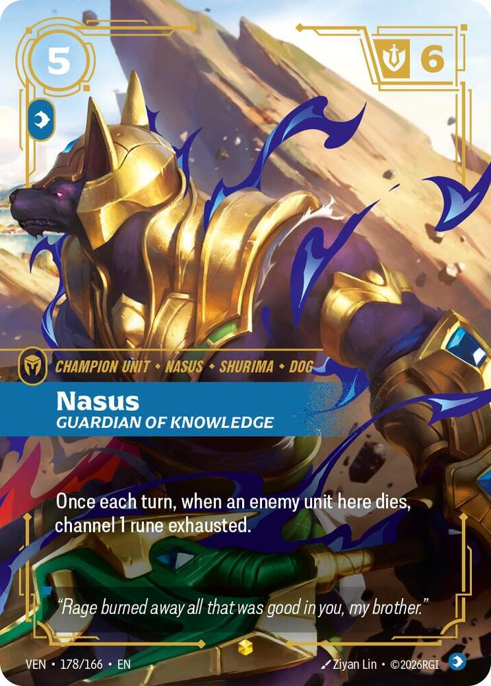 Nasus - Guardian of Knowledge 178/166 (Vendetta)  - Foil