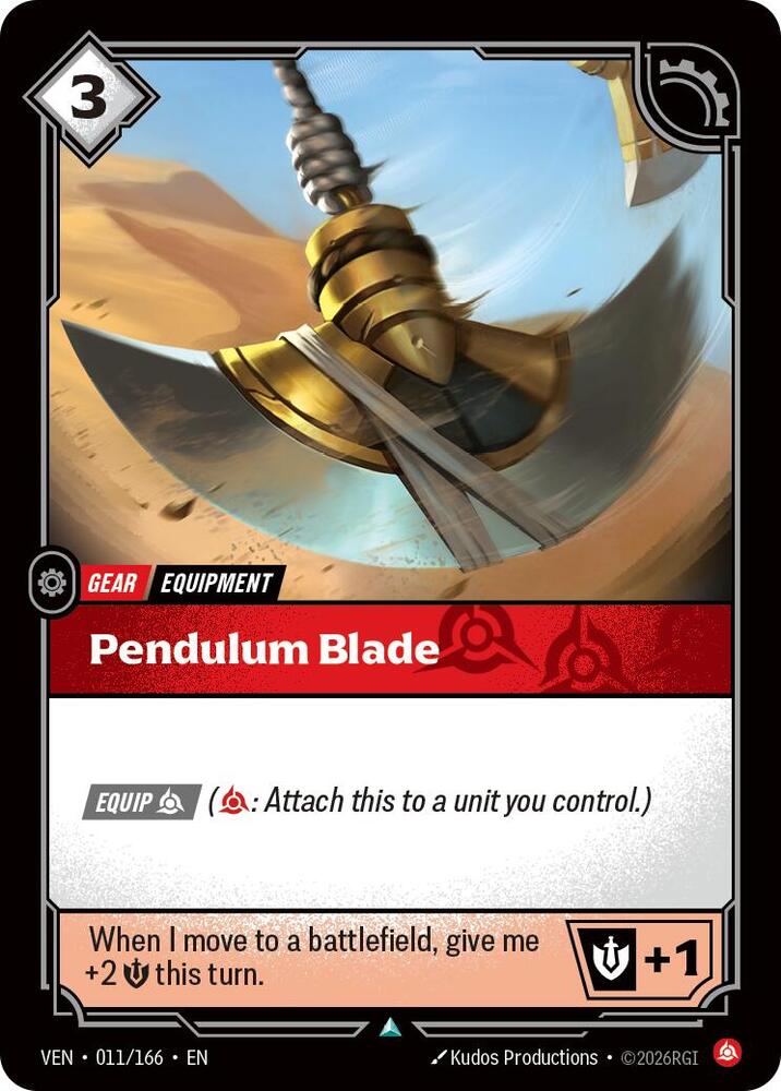 Pendulum Blade 011/166 (Vendetta) 