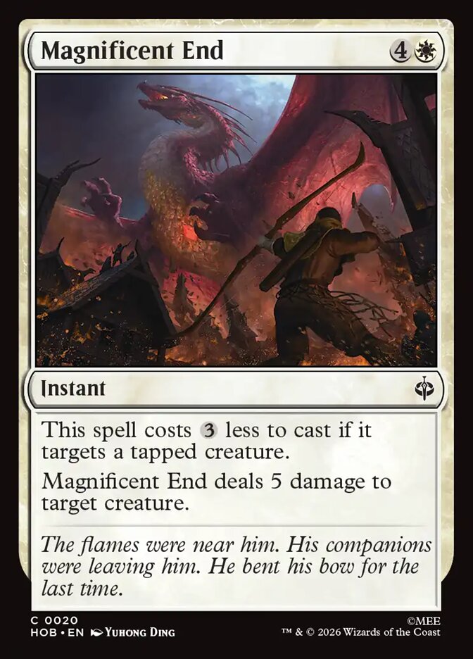 Magnificent End 20 (The Hobbit)  - Foil
