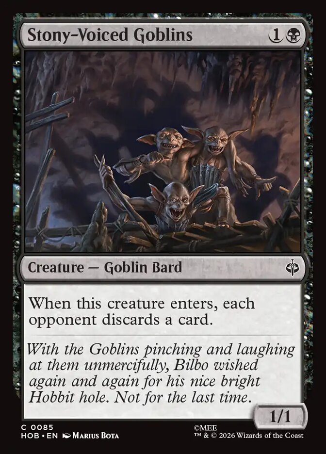 Stony-Voiced Goblins 85 (The Hobbit)  - Foil