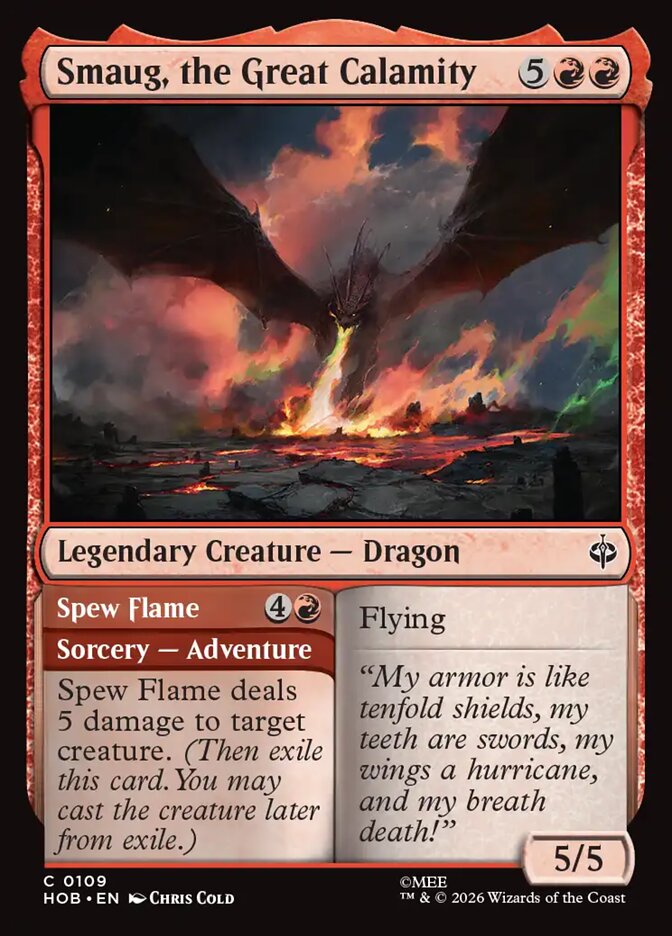 Smaug, the Great Calamity // Spew Flame 109 (The Hobbit)  - Foil