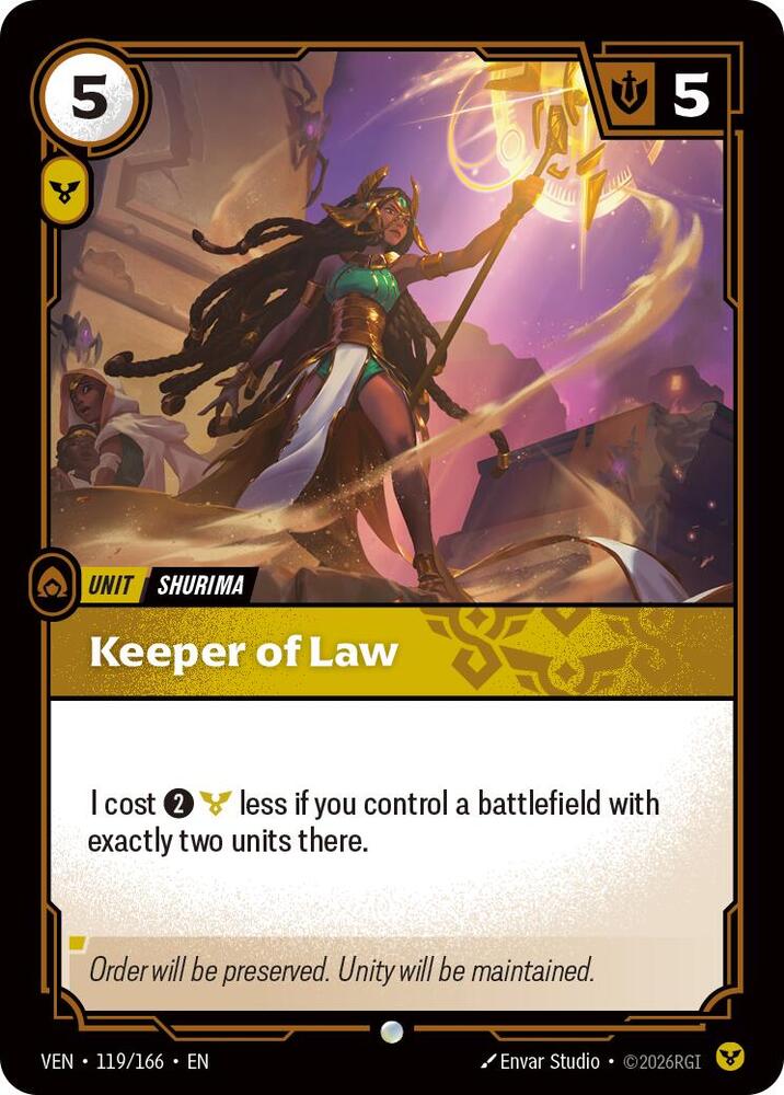 Keeper of Law 119/166 (Vendetta)  - Foil