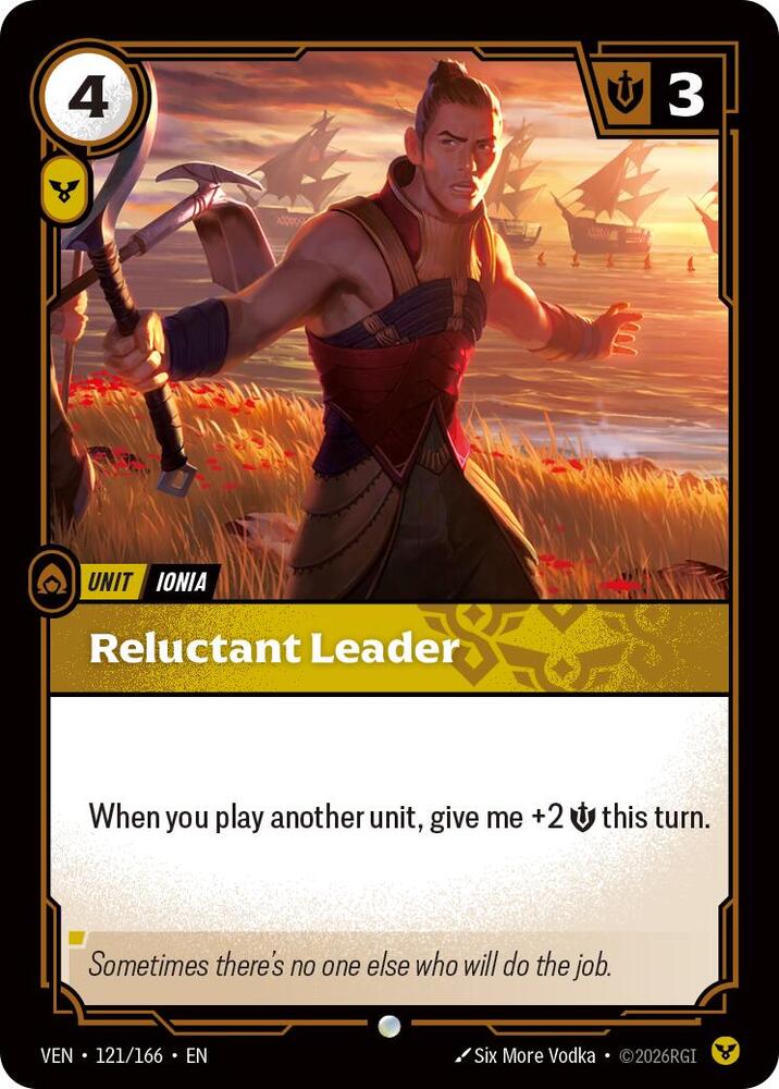 Reluctant Leader 121/166 (Vendetta)  - Foil