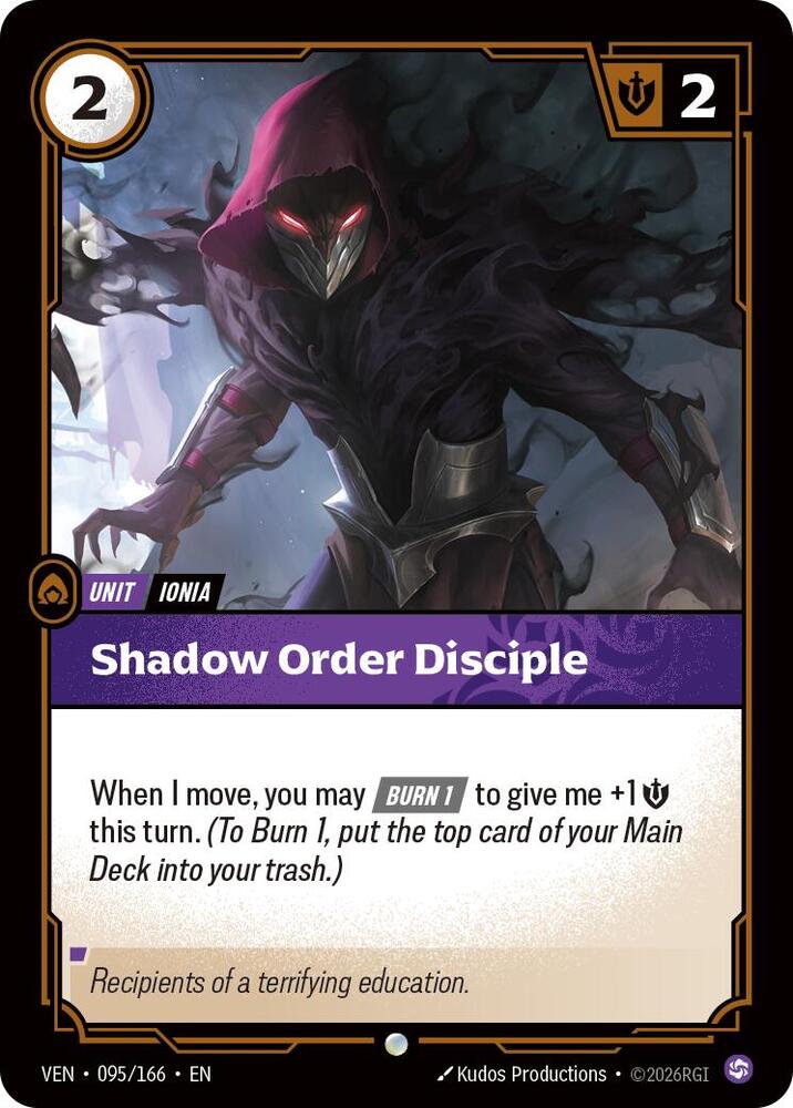 Shadow Order Disciple 095/166 (Vendetta)  - Foil