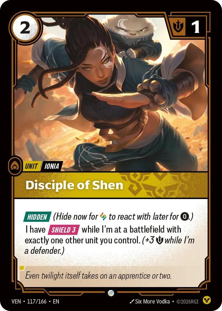 Disciple of Shen 117/166 (Vendetta)  - Foil