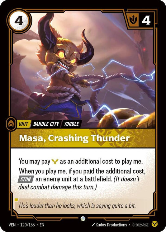 Masa Crashing Thunder 120/166 (Vendetta)  - Foil