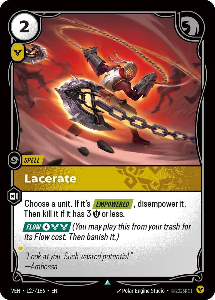 Lacerate 127/166 (Vendetta)  - Foil