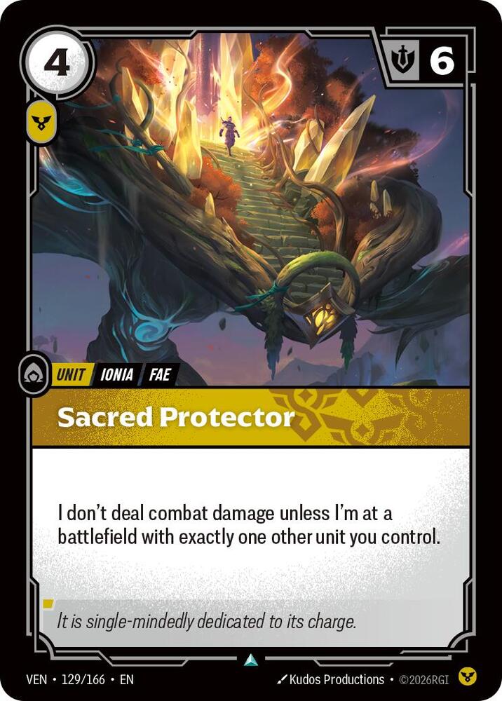Sacred Protector 129/166 (Vendetta)  - Foil