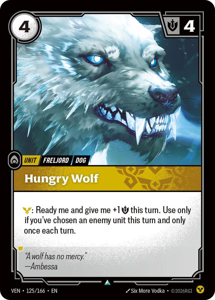 Hungry Wolf 125/166 (Vendetta)  - Foil