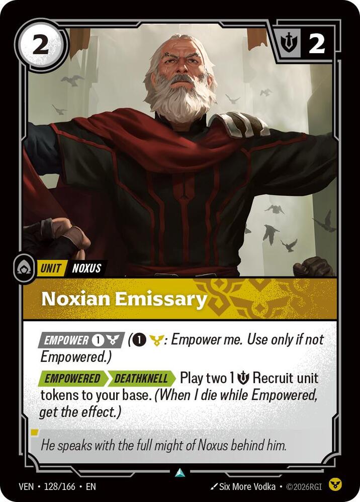 Noxian Emissary 128/166 (Vendetta)  - Foil