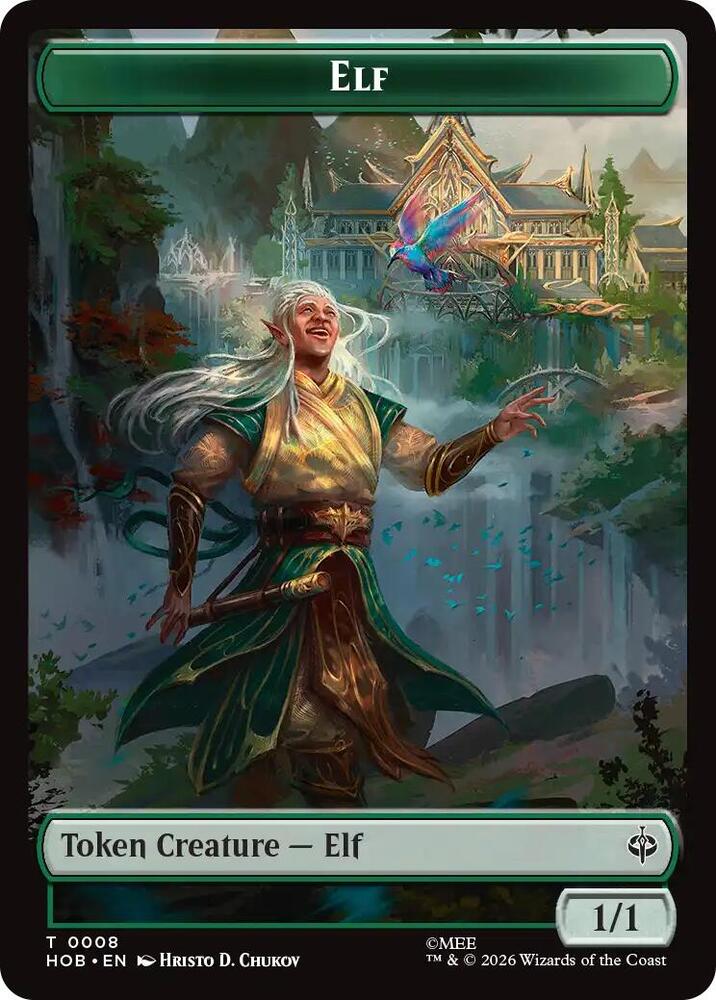 Elf Treasure 0013 Double Sided Token 8 // 13 (The Hobbit)  - Foil
