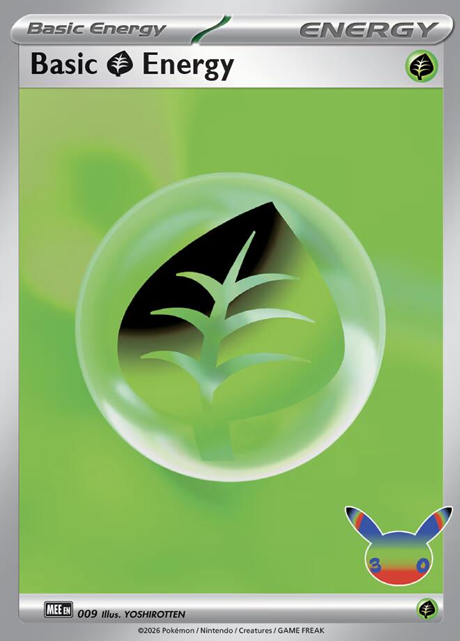 Basic Grass Energy  (MEE: Mega Evolution Energies)  - Holofoil