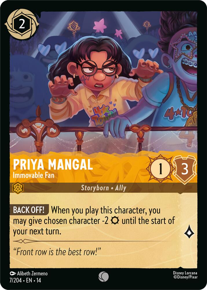 Priya Mangal, Immovable Fan 7/204 (Hyperia City)  - Cold Foil