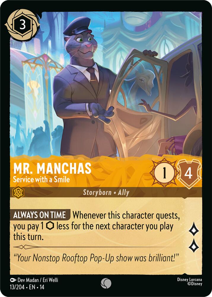 Mr. Manchas, Service with a Smile 13/204 (Hyperia City)  - Cold Foil