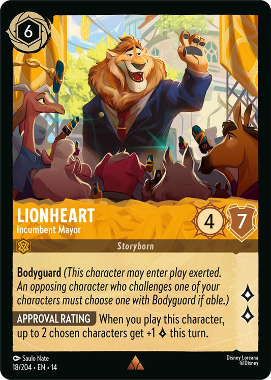 Lionheart, Incumbent Mayor 18/204 (Hyperia City) 