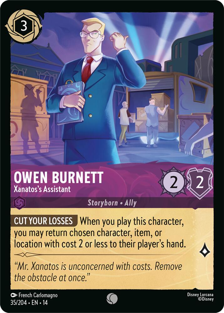 Owen Burnett, Xanatos's Assistant 35/204 (Hyperia City) 