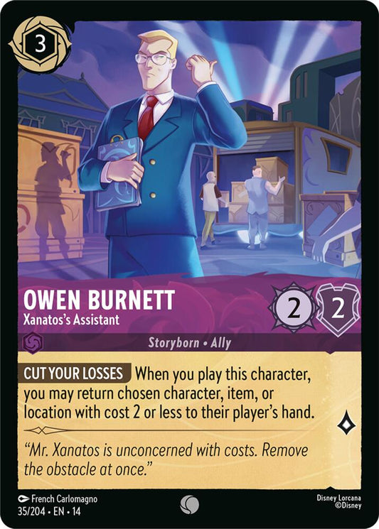 Owen Burnett, Xanatos's Assistant 35/204 (Hyperia City) 