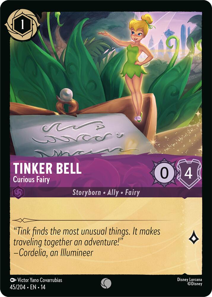 Tinker Bell, Curious Fairy 45/204 (Hyperia City) 
