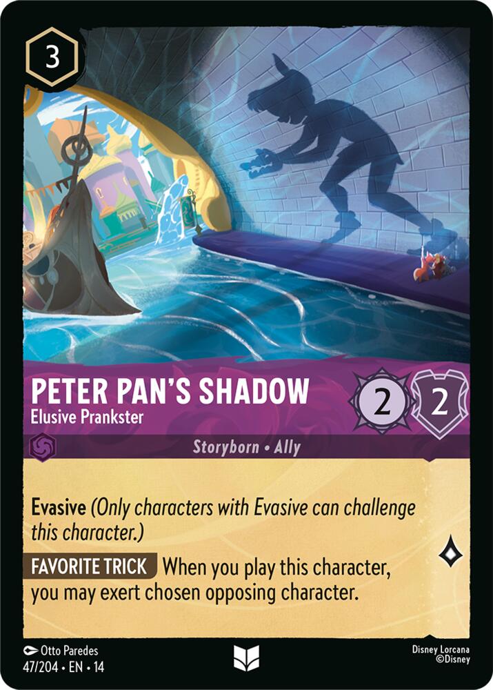Peter Pan's Shadow, Elusive Prankster 47/204 (Hyperia City)  - Cold Foil