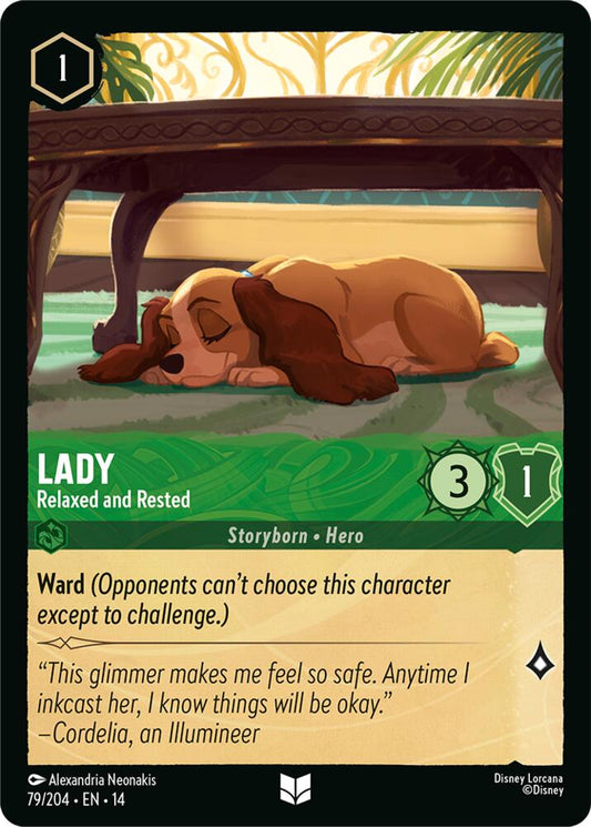 Lady, Relaxed and Rested 79/204 (Hyperia City)  - Cold Foil