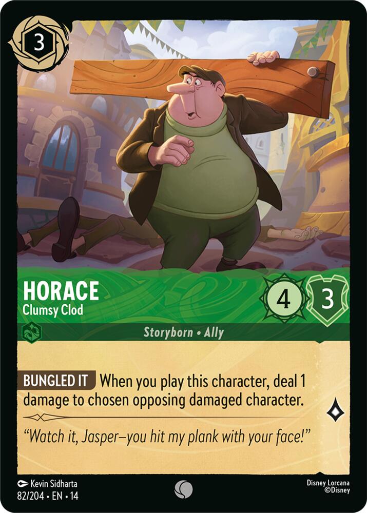 Horace, Clumsy Clod 82/204 (Hyperia City)  - Cold Foil