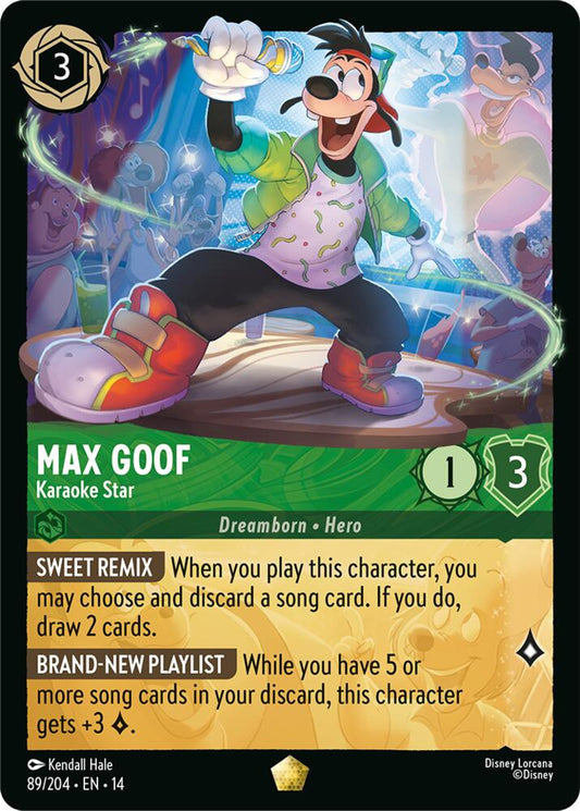 Max Goof, Karaoke Star 89/204 (Hyperia City)  - Cold Foil