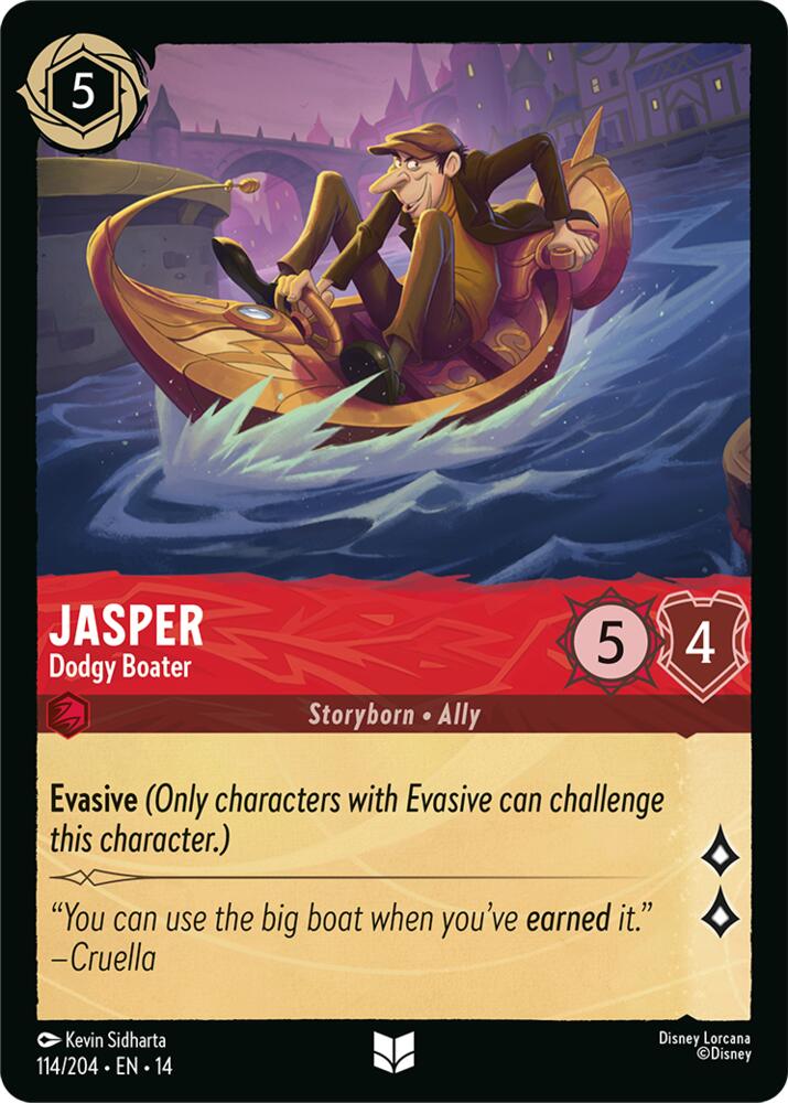 Jasper, Dodgy Boater 114/204 (Hyperia City)  - Cold Foil