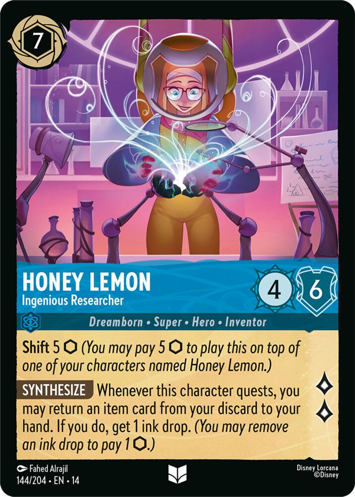Honey Lemon, Ingenious Researcher 144/204 (Hyperia City) 