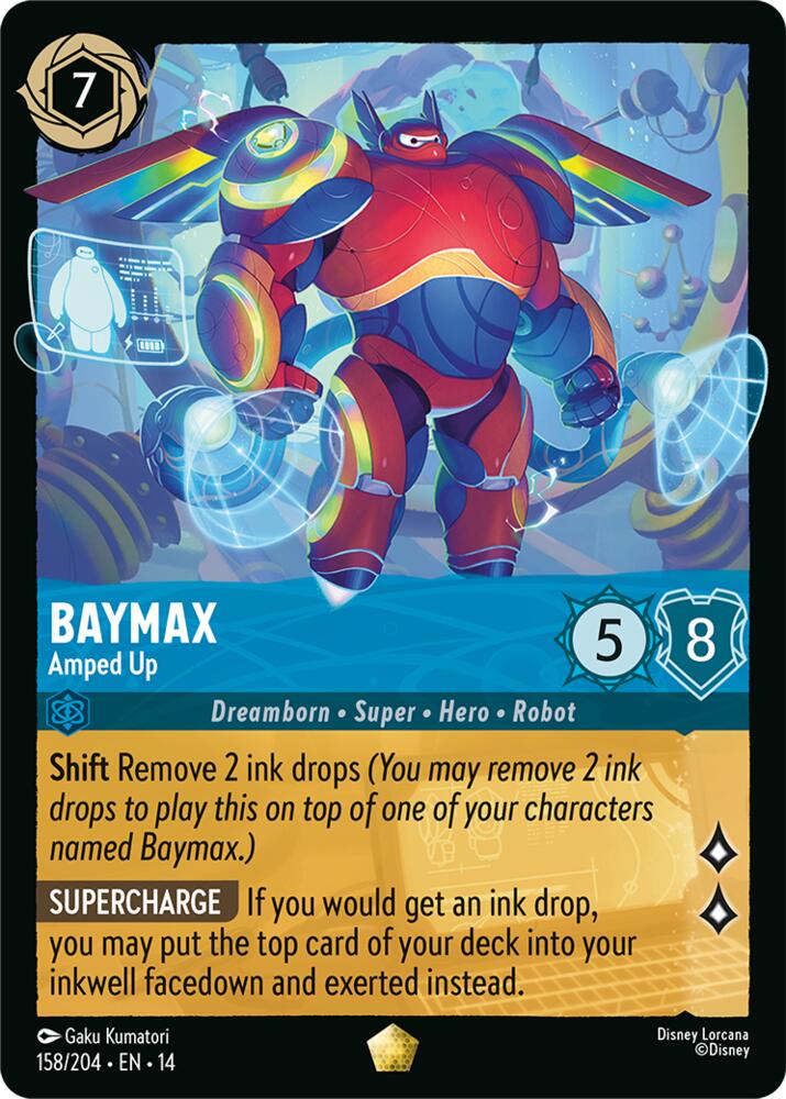 Baymax, Amped Up 158/204 (Hyperia City) 