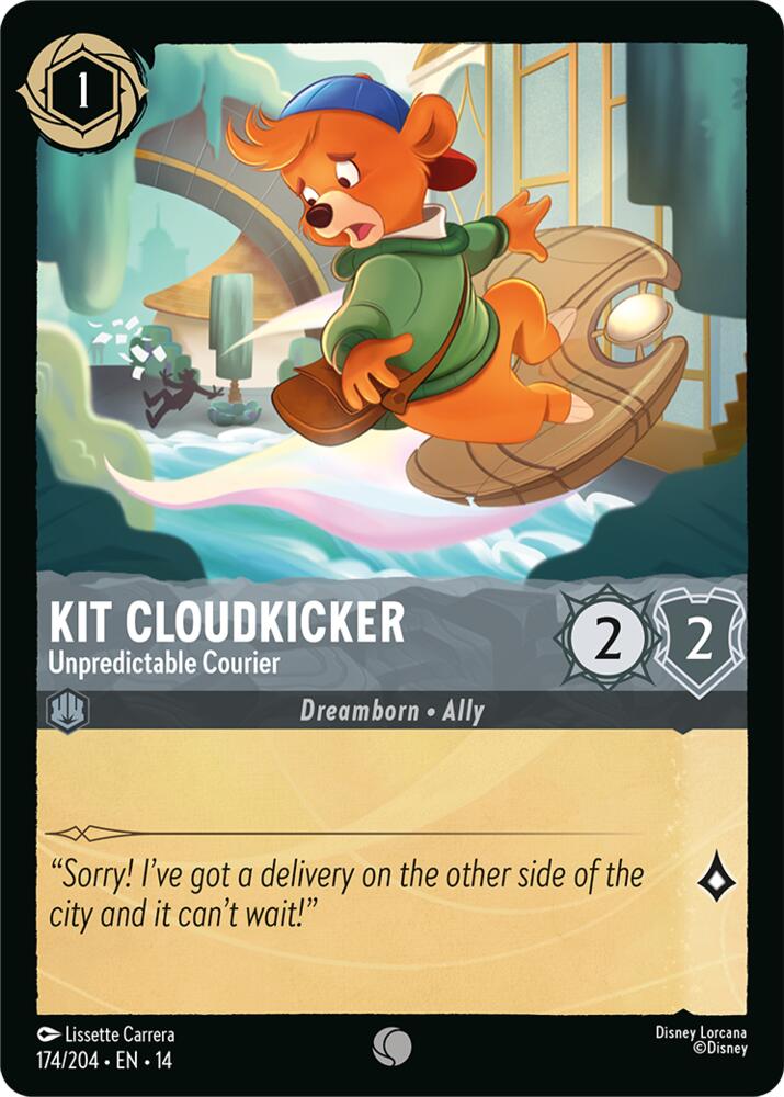 Kit Cloudkicker, Unpredictable Courier 174/204 (Hyperia City)  - Cold Foil