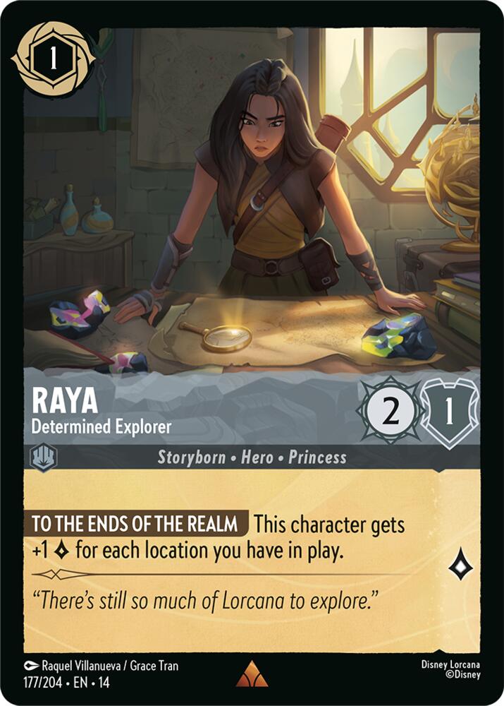 Raya, Determined Explorer 177/204 (Hyperia City)  - Cold Foil