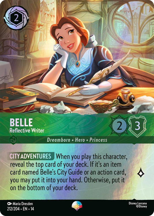 Belle, Reflective Writer 212/204 (Hyperia City)  - Rainbow Holofoil
