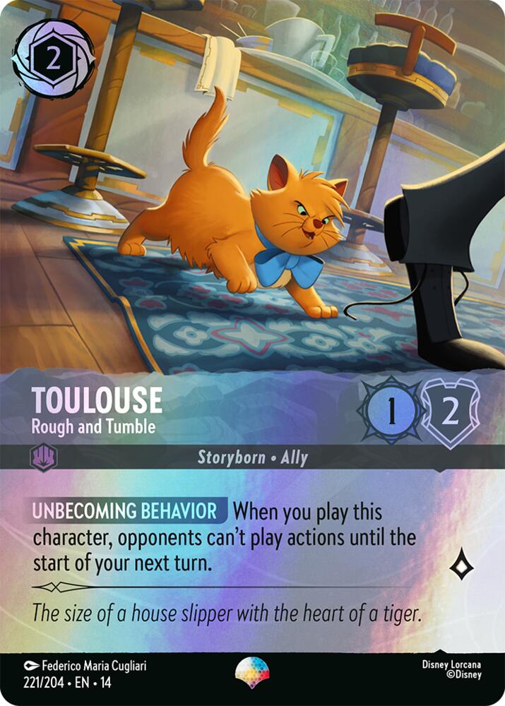 Toulouse, Rough and Tumble 221/204 (Hyperia City)  - Rainbow Holofoil