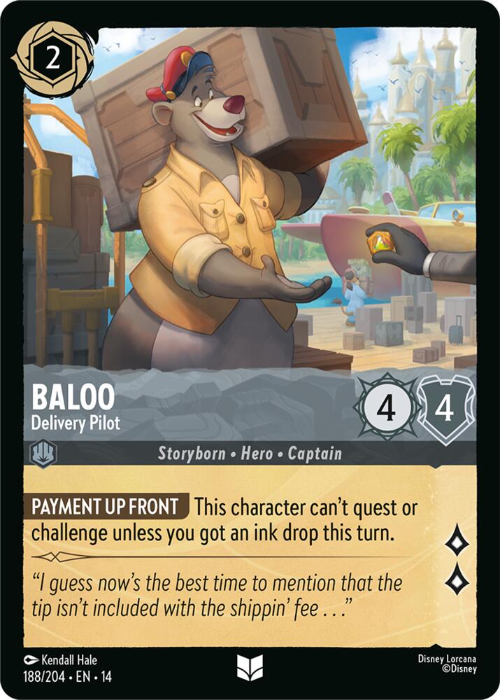 Baloo, Delivery Pilot 188/204 (Hyperia City)  - Cold Foil
