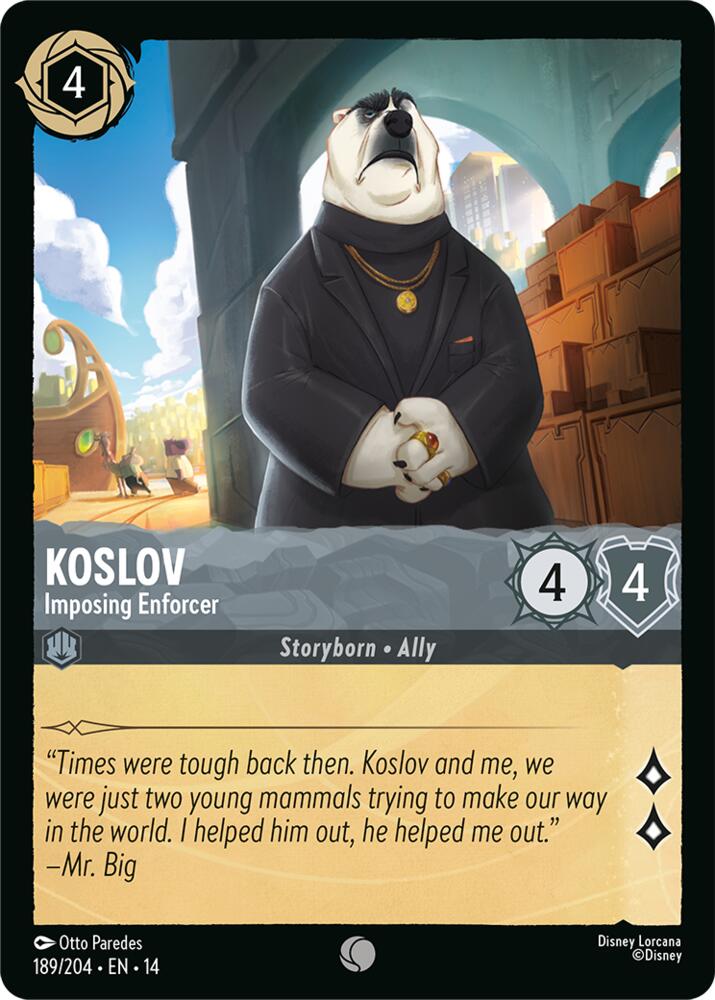 Koslov, Imposing Enforcer 189/204 (Hyperia City)  - Cold Foil