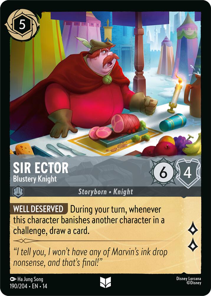 Sir Ector, Blustery Knight 190/204 (Hyperia City) 