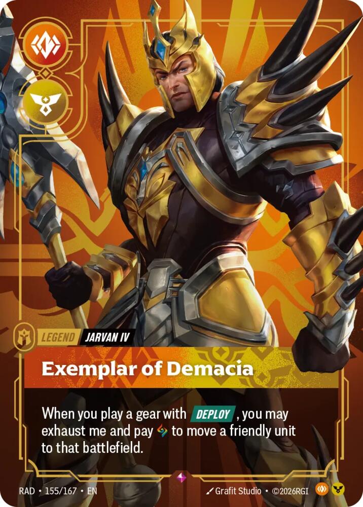 Jarvan IV - Exemplar of Demacia 155/167 (Radiance)  - Foil
