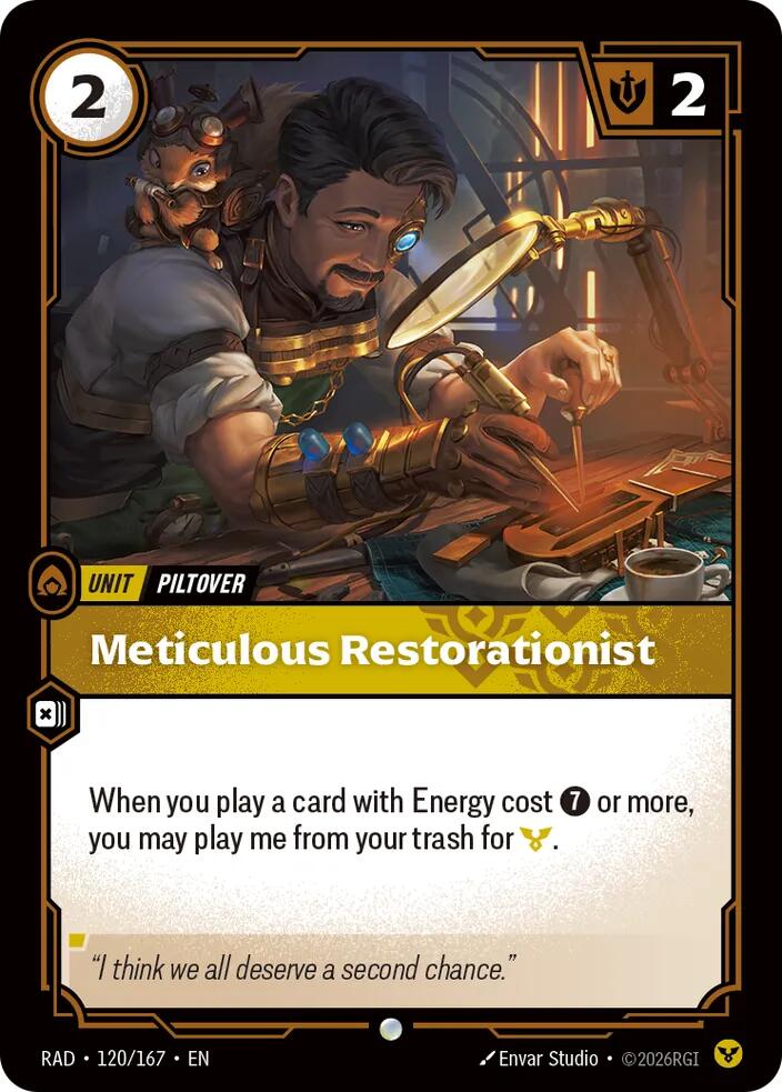 Meticulous Restorationist 120/167 (Radiance) 