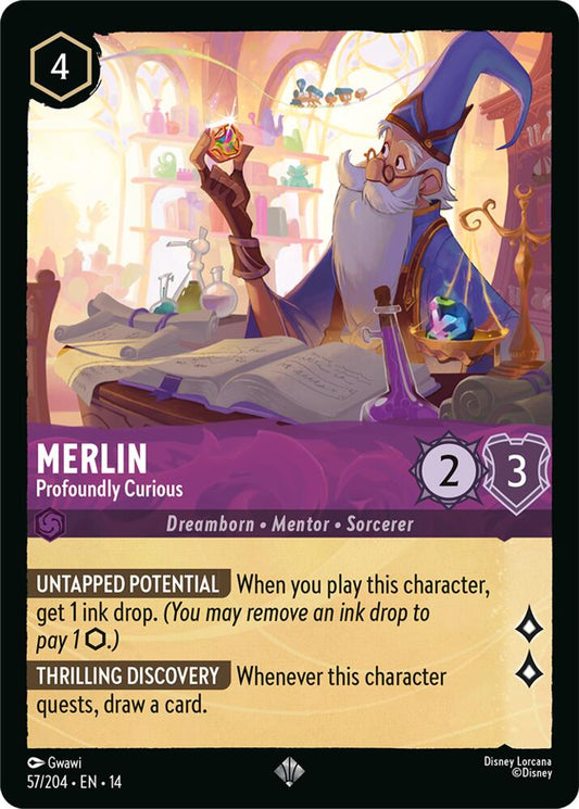 Merlin, Profoundly Curious 57/204 (Hyperia City)  - Cold Foil