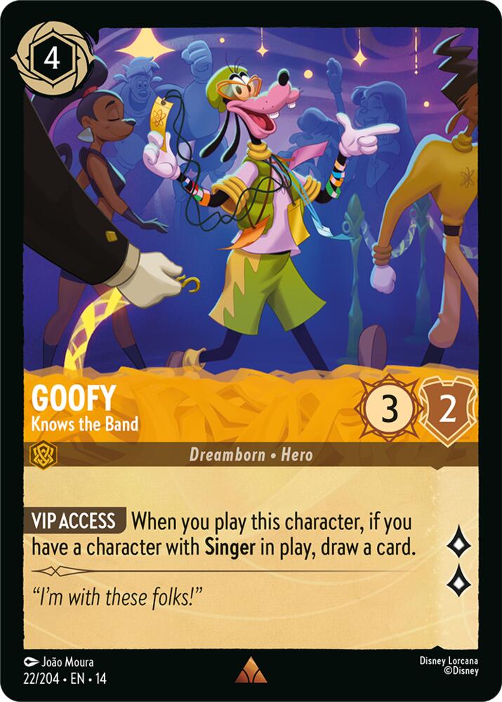Goofy Knows the Band 22/204 (Hyperia City)  - Cold Foil