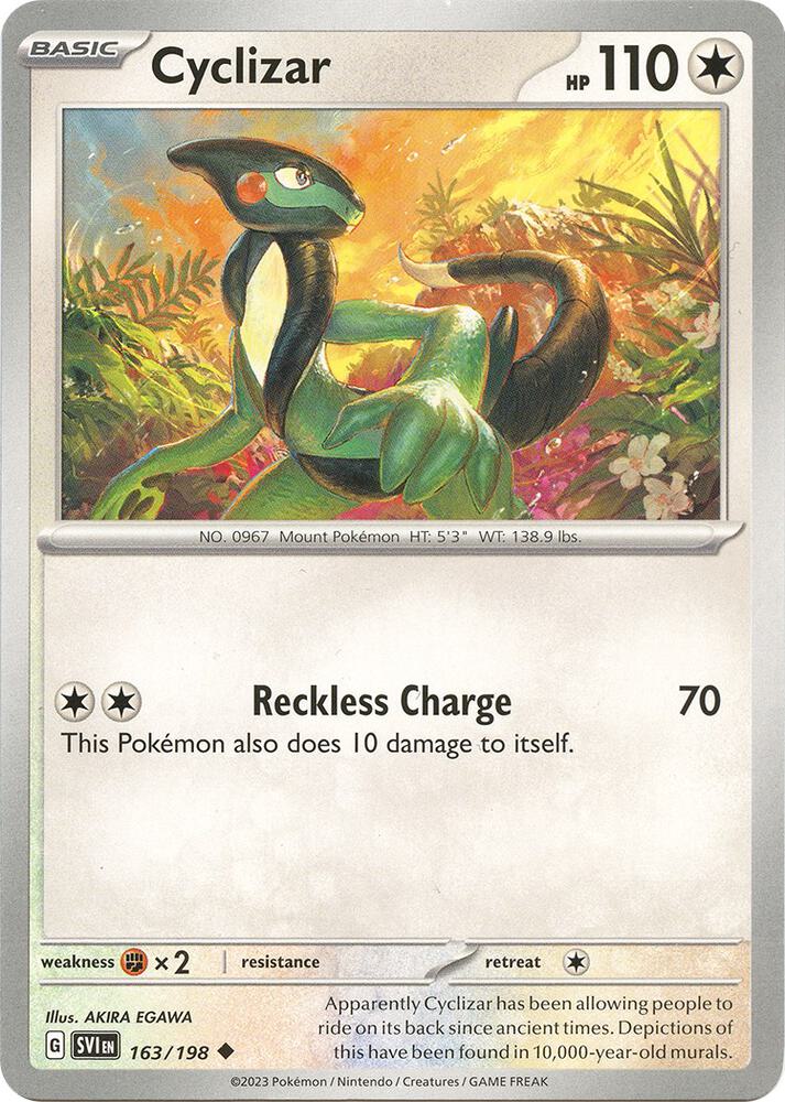 Cyclizar 163/198 (SV01: Scarlet & Violet Base Set) 