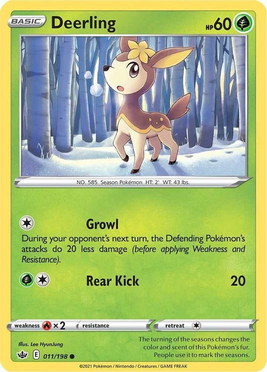 Deerling 011/198 (SWSH06: Chilling Reign) 